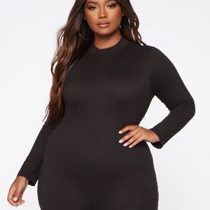 Plus size black jumpsuit